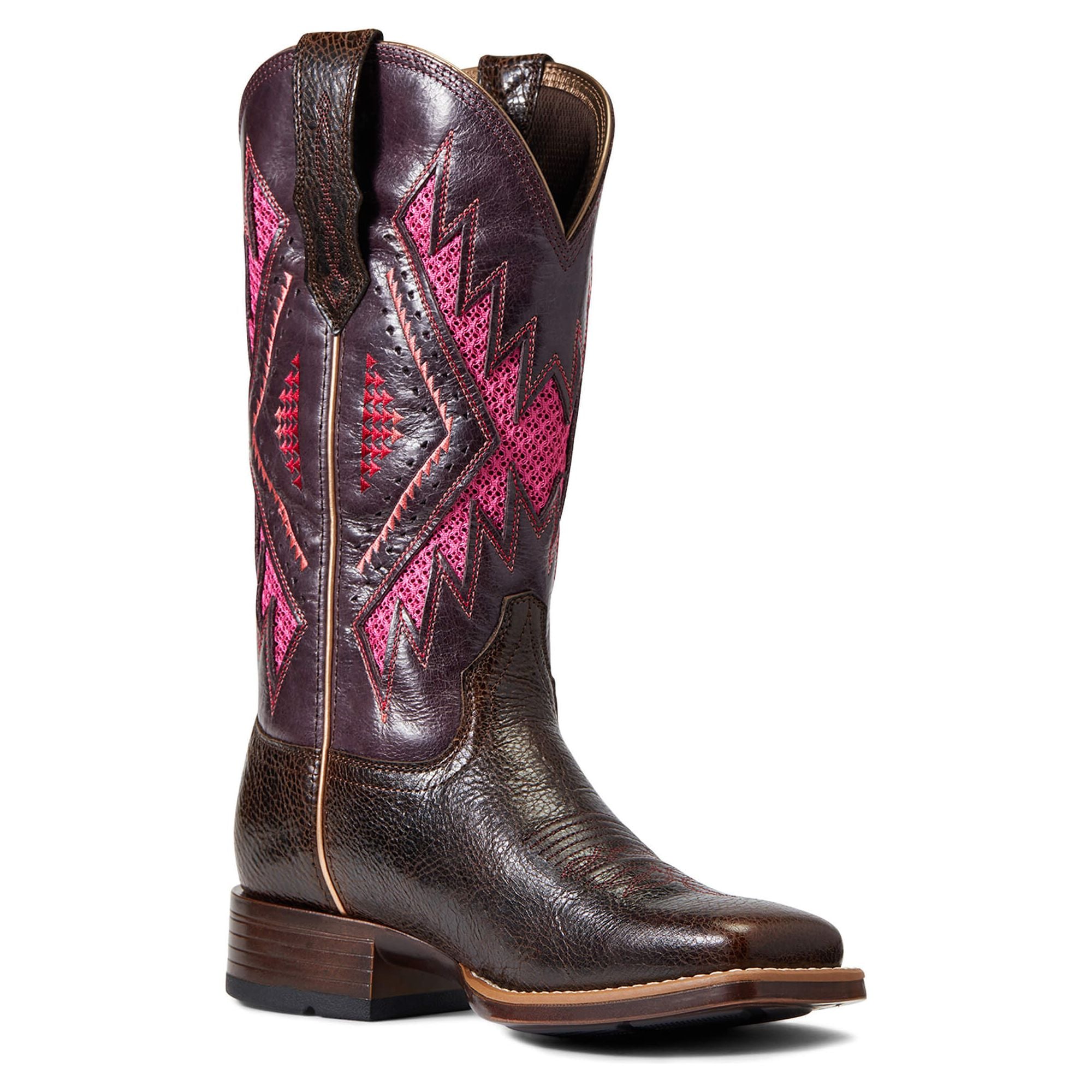 Ariat black and pink cowboy boots online